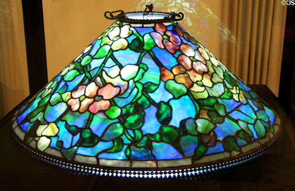 Tiffany lamp shade (1907) in Visitors' Center at McFaddin-Ward House. Beaumont, TX.