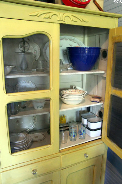 Pantry cupboard or pie safe at Chambers House Museum. Beaumont, TX.