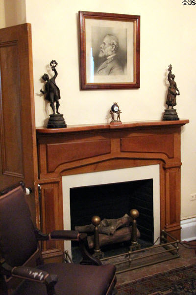 Sitting room fireplace at Earle-Napier-Kinnard House. Waco, TX.