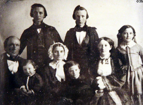 Photos of Napier Family (c1856) residents of at Earle-Napier-Kinnard House. Waco, TX.