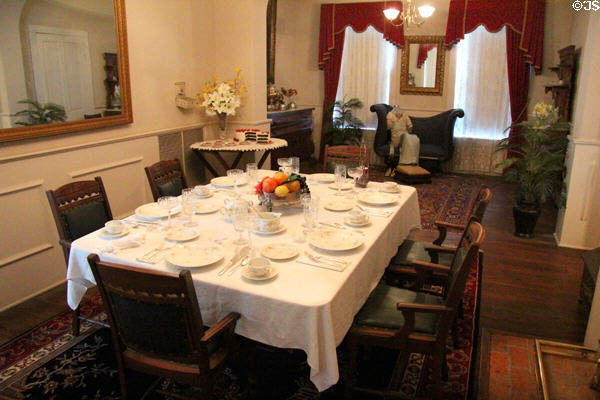 Dining room at Fort House. Waco, TX.