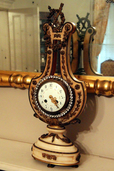 French mantle clock at McCulloch House. Waco, TX.