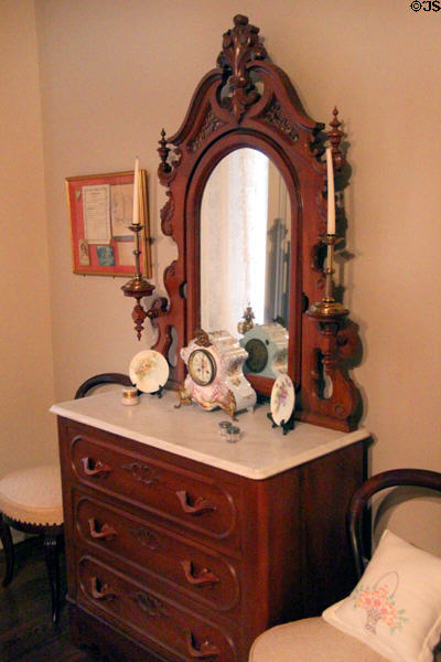 Dresser with mirror at McCulloch House. Waco, TX.