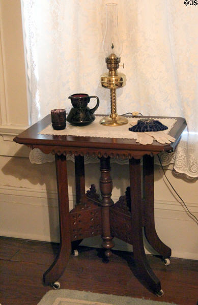 Lamp table at McCulloch House. Waco, TX.