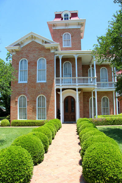 East Terrace House (1872-84) (MLK Blvd. at Mill St.) museum run by Historic Waco Foundation. Waco, TX. Style: Victorian Italianate.