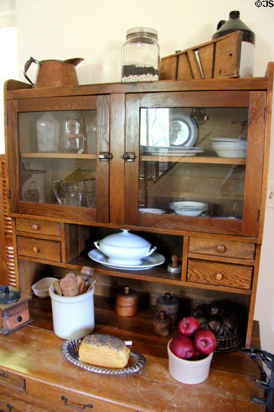 Kitchen cupboard at East Terrace House. Waco, TX.