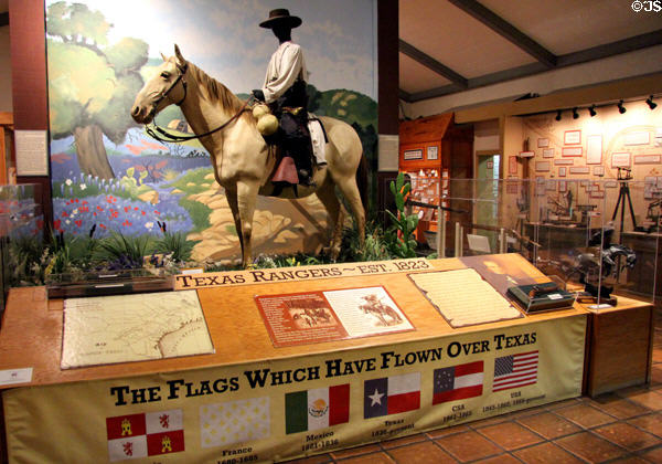 Display hall at Texas Ranger Hall of Fame and Museum. Waco, TX.