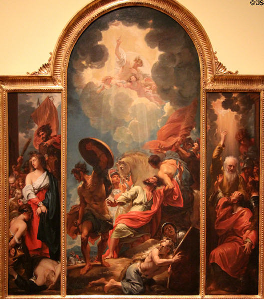 Conversion of St Paul painting (c1786) by Benjamin West at Dallas Museum of Art. Dallas, TX.