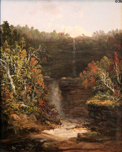 Kauterskill Falls painting (1826) by Thomas Cole at Dallas Museum of Art. Dallas, TX.