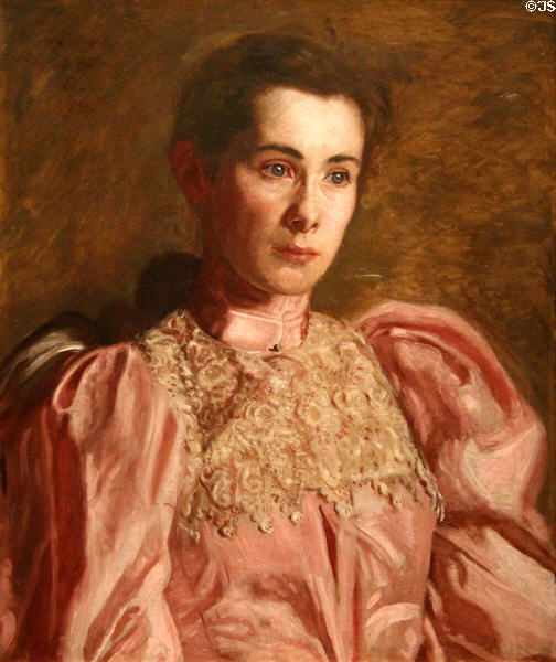 Miss Gertrude Murray portrait (1895) by Thomas Eakins at Dallas Museum of Art. Dallas, TX.