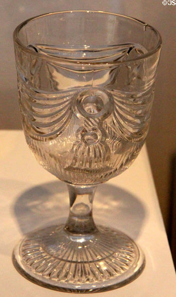 Lincoln Drape pattern goblet (c1860-80) probably New England or Midwest at Dallas Museum of Art. Dallas, TX.