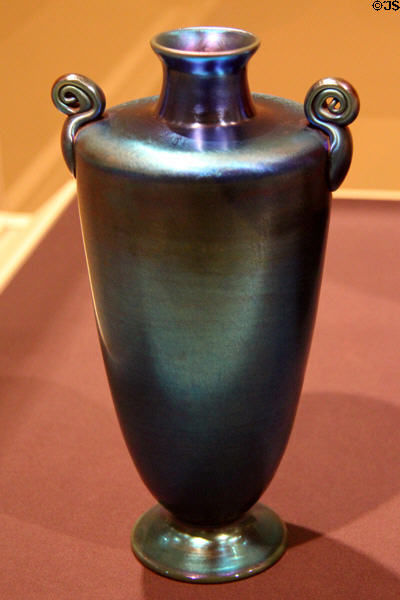 Blown glass vase (1918) by Louis Comfort Tiffany at Dallas Museum of Art. Dallas, TX.