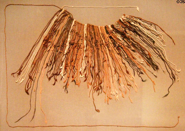 Incan cord khipu (quipu) used for numeric record keeping (1476-1534) from Peru at Dallas Museum of Art. Dallas, TX.