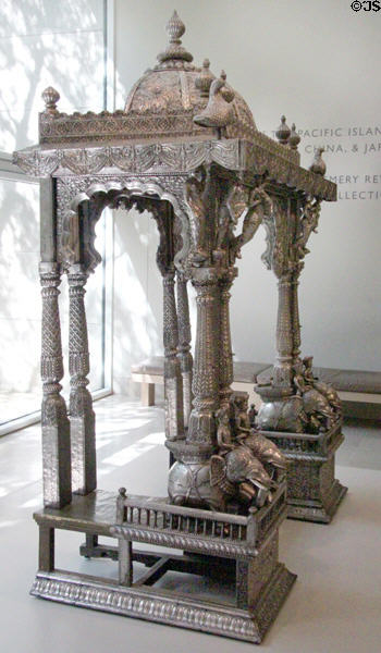 Silver shrine (late 18th-19thC) from Gujarat, India at Dallas Museum of Art. Dallas, TX.