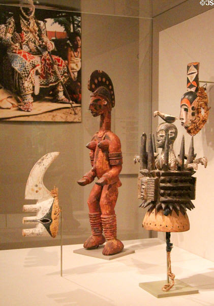 Art objects (19th-20thC) from Guinea Coast of Africa at Dallas Museum of Art. Dallas, TX.