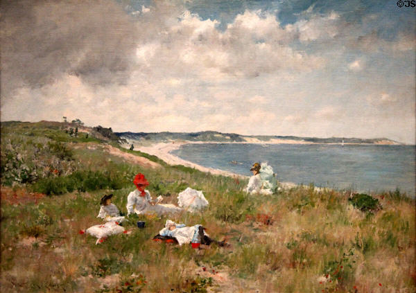 Idle Hours painting (c1894) by William Merritt Chase at Amon Carter Museum of American Art. Fort Worth, TX.