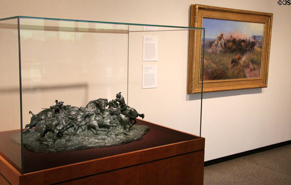 Bronze Meat for Wild Men (1924-7) by Charles Marion Russell at Amon Carter Museum of American Art. Fort Worth, TX.