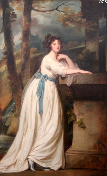 Portrait of Mrs. Andrew Reid painting (1786-8) by George Romney at Kimbell Art Museum. Fort Worth, TX.