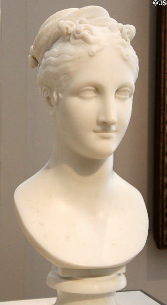 Ideal Head of a Woman marble sculpture (c1817) by Antonio Canova at Kimbell Art Museum. Fort Worth, TX.