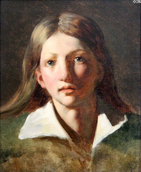 Study of a Youth painting (c1819-20) by Théodore Géricault at Kimbell Art Museum. Fort Worth, TX.