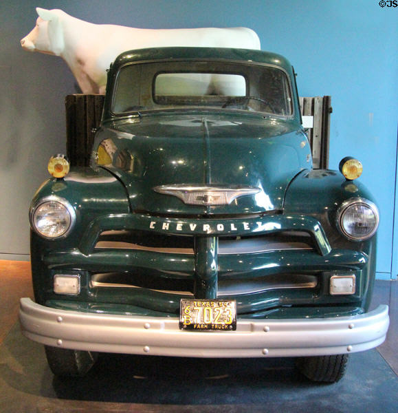 Chevrolet pickup truck (1954) at Cattle Raisers Museum of Fort Worth Museum of Science & History. Fort Worth, TX.