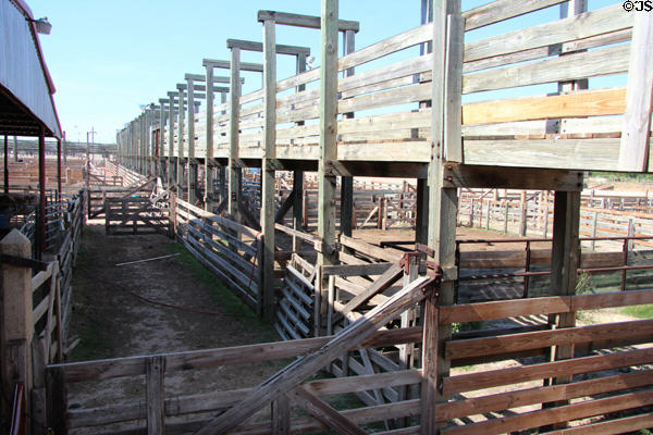 Historic cattle pens of Fort Worth Stock Yards. Fort Worth, TX.
