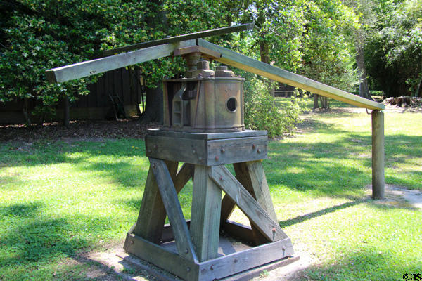 Sorghum or sugar cane press at John Jay French Museum. Beaumont, TX.