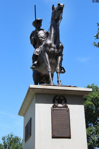 Terry's Texas Rangers Civil War monument (1907) by Pompeo Coppini at Texas State Capitol. Austin, TX.