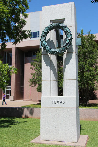 Texas World War II memorial (2007) at Texas State Capitol. Austin, TX.