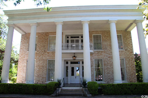 Neill-Cochran House Museum (1855) (2310 San Gabriel St.). Austin, TX. Style: Greek Revival. Architect: Abner Cook. On National Register.