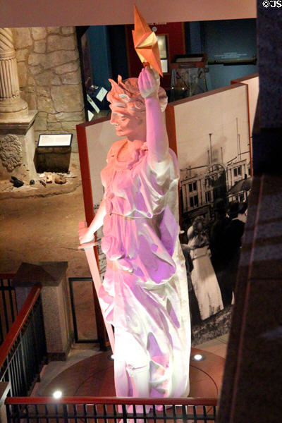 Original Goddess of Liberty statue (1888) from Texas Capitol by Elijah E. Myers at Bullock Texas State History Museum. Austin, TX.