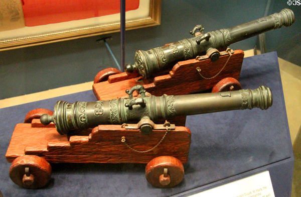 Signal cannons (c prior to 1830s) (lent: private collection) at Bullock Texas State History Museum. Austin, TX.