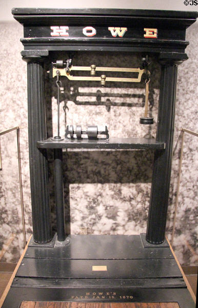 Howe scale (c1897) used to weigh cotton bales at Bullock Texas State History Museum. Austin, TX.