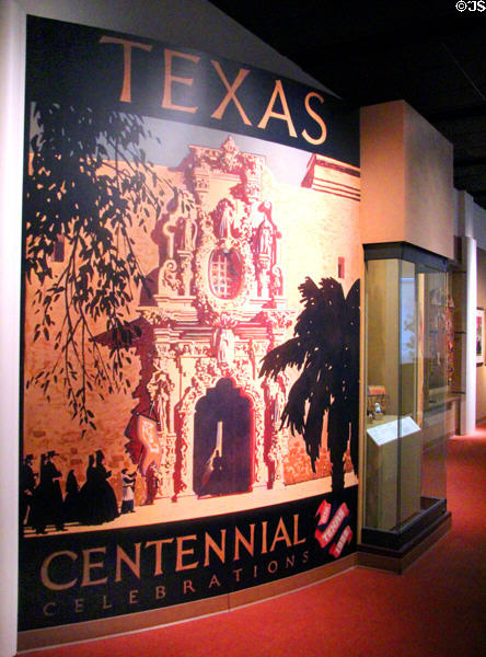 Texas Centennial Exposition (1936) poster at Bullock Texas State History Museum. Austin, TX.