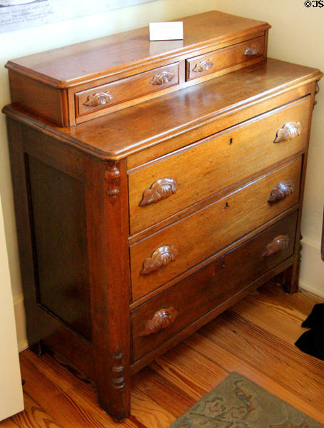 Susanna Dickinson's chest of drawers at her Museum House. Austin, TX.