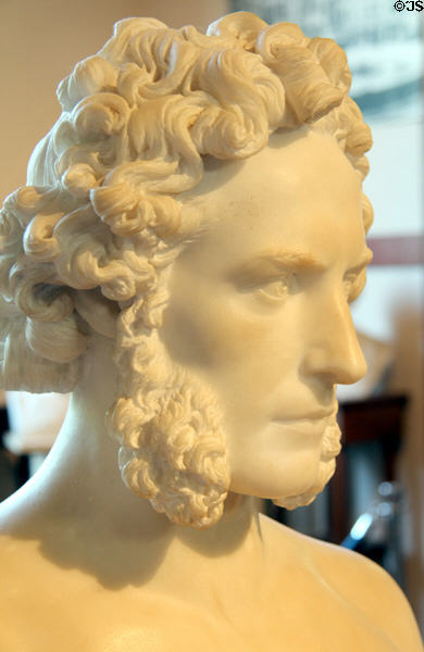 Dr. Edmund Montgomery, husband of Elisabet, marble bust (1864) by Elisabet Ney at Ney Museum. Austin, TX.