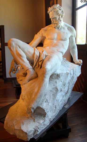 Prometheus Bound plaster sculpture (1865) by Elisabet Ney at Ney Museum. Austin, TX.