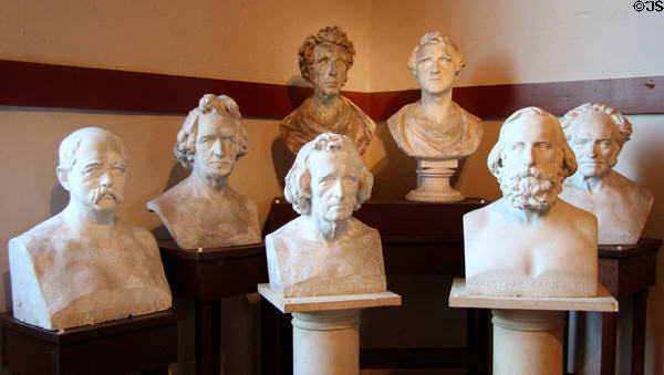 Busts of famous statesmen by Elisabet Ney at Ney Museum. Austin, TX.