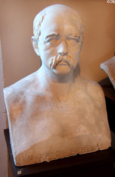 Otto von Bismarck plaster bust (1867) by Elisabet Ney at Ney Museum. Austin, TX.
