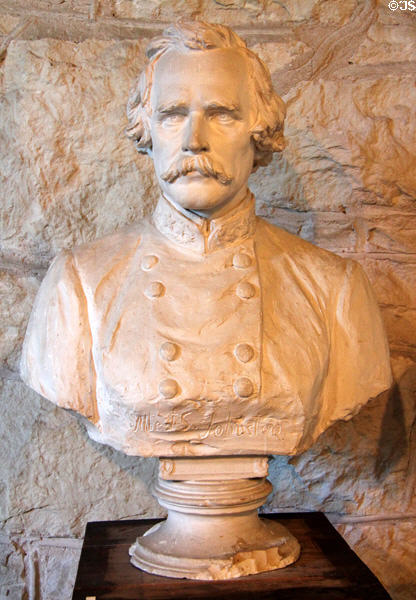 Albert Sidney Johnston plaster bust (1902) by Elisabet Ney at Ney Museum. Austin, TX.