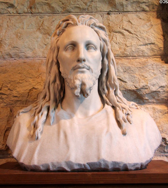 Marble bust of Christ (1902) by Elisabet Ney at Ney Museum. Austin, TX.