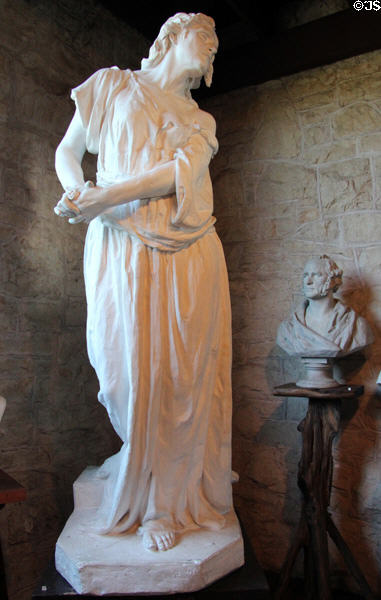 Lady Macbeth plaster sculpture (1902) by Elisabet Ney at Ney Museum. Austin, TX.