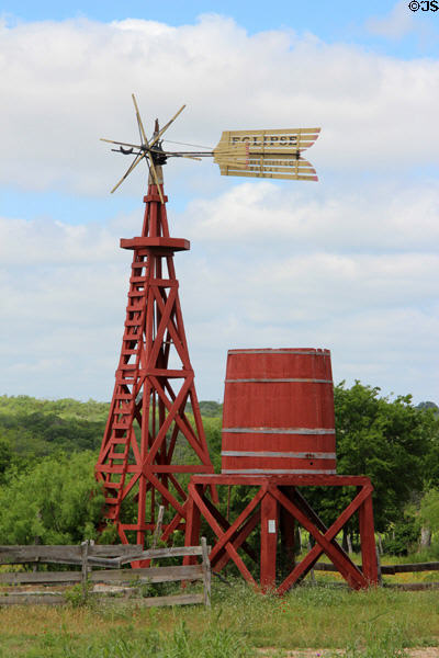 Windmill at Pioneer Farms. Austin, TX.