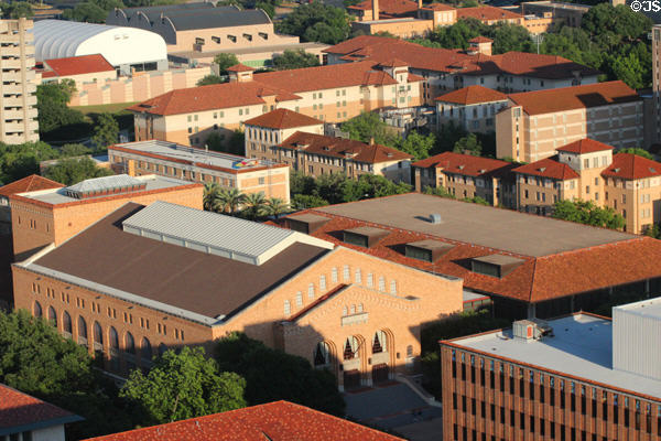 Campus with Gregory Gymnasium from Texas Tower of University of Texas. Austin, TX.