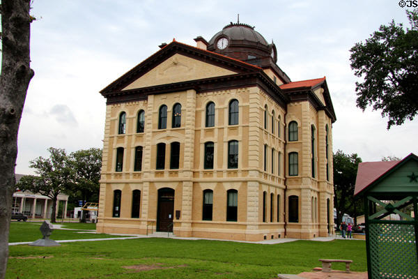 Colorado County Courthouse (1890 & 1909) (Courthouse Square). Columbus, TX. Style: Classic Revival.