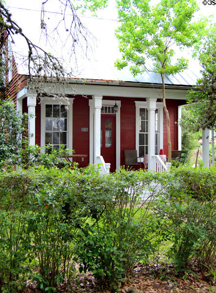 Little Red House (l860's) (639 Spring St.) German Saltbox. Columbus, TX.