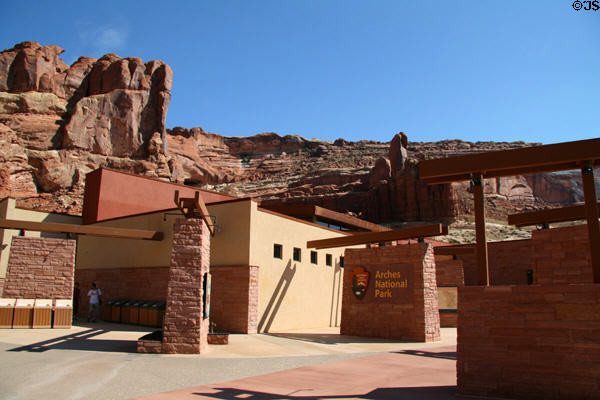 Visitor center of Arches National Park. UT.
