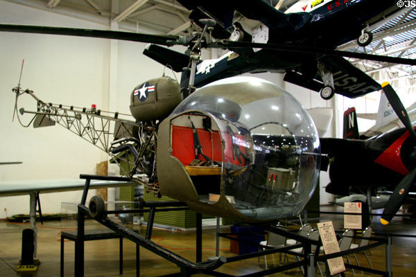 Bell TH-13T Sioux helicopter (1968) at Hill Aerospace Museum. UT.