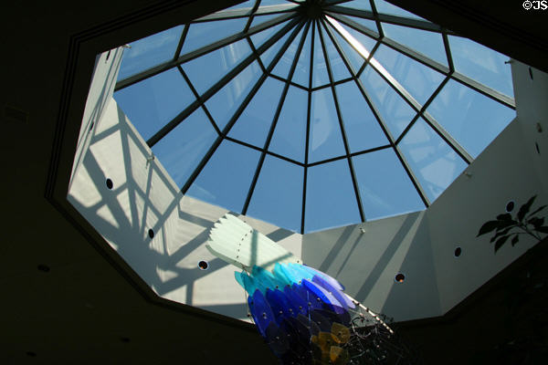 Octagonal skylight in lobby of BYU Museum of Art. Provo, UT.