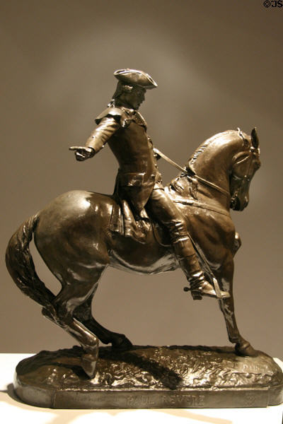 Paul Revere bronze sculpture (1899) by Cyrus Edwin Dallin at BYU Museum of Art. Provo, UT.